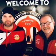 Great team: Gary White (right) with former Heybridge Swifts manager Jody Brown.