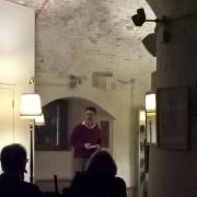 Patrick Marlowe at Jaywick Martello Tower performing his Terrifically Terrifying Tale