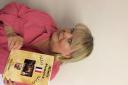Star - Sue Hodge with her book, written as character Mimi LaBonq