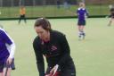 Adele Cole in action for Southend & Benfleet Ladies Hockey Club