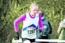 Gemma Holloway on her way to a silver medal at Castle Donington