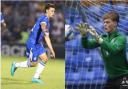 Moving out - Colchester United youngsters Sam Cornish and Ted Collins have joined Maldon and Tiptree on loan Pictures: STEVE BRADING/RICHARD BLAXALL