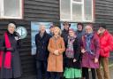 Jennifer Tolhurst unveiled the new 'Heritage Harbour' plaque at Cook's Yard