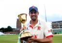 Celebration: Alastair with Essex trophy in 2019