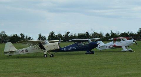 Three of the aircraft that visited Stow Maries Aerodrome's open day, taken by Peter Beckett, of Maldon.