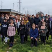 Marconi Sailing Club's tree planting team for the Queen's Green Canopy
