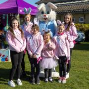 Maldon Carnival princesses with the Easter bunny at the Heybridge event. Photo: Rob Slight