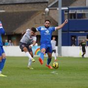 Hot shot: Andre Hassanally was on target for Maldon and Tiptree in their home draw with Grays Athletic.