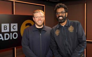 Rob Beckett and Romesh Ranganathan on the morning show on BBC Radio 2 (BBC/PA)