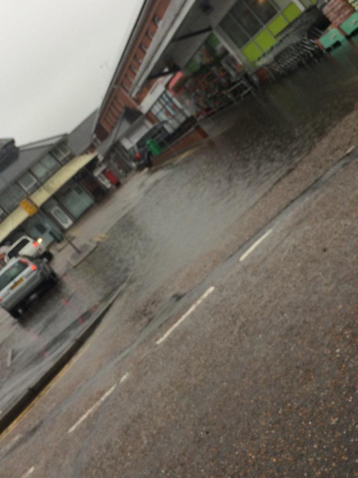 Asda in Heybridge had their car park submerged. Credit Zoe Giller.