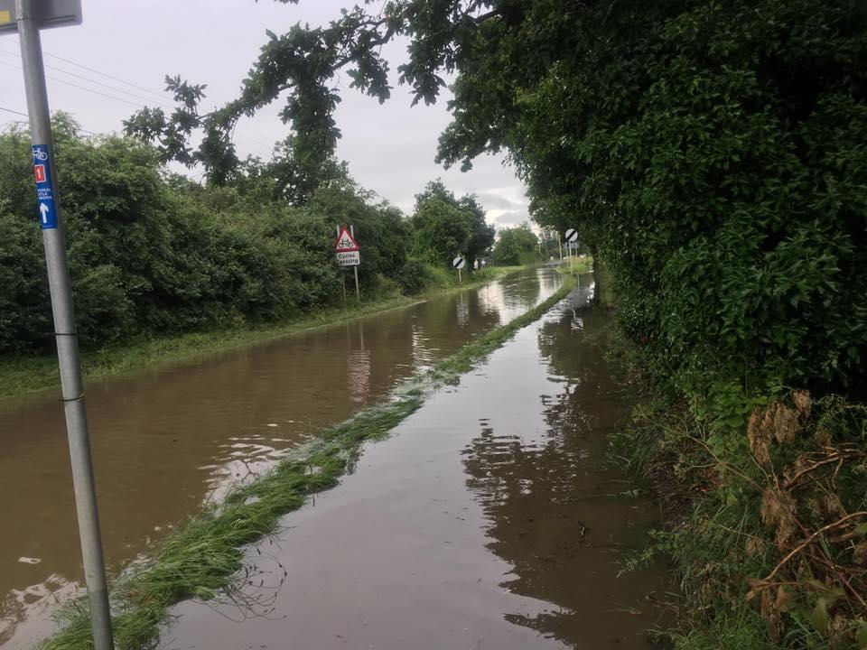 Goldhanger Road was completely submerged. Credit Shaun Morgan.