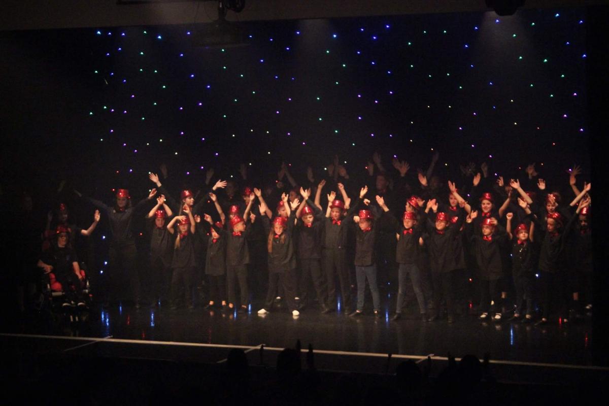 The entire cast performing Oh What a Night! From the musical Jersey Boys