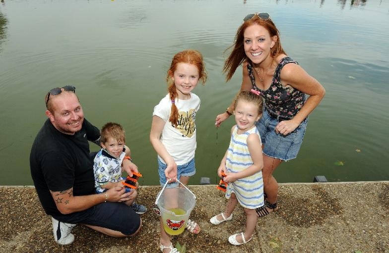 FAMILY: 
Alfie and Lyndsay Ruseel with children Jessica and Ronnie Line and Tilly Manley