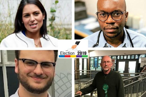 The four Witham election candidates for 2019