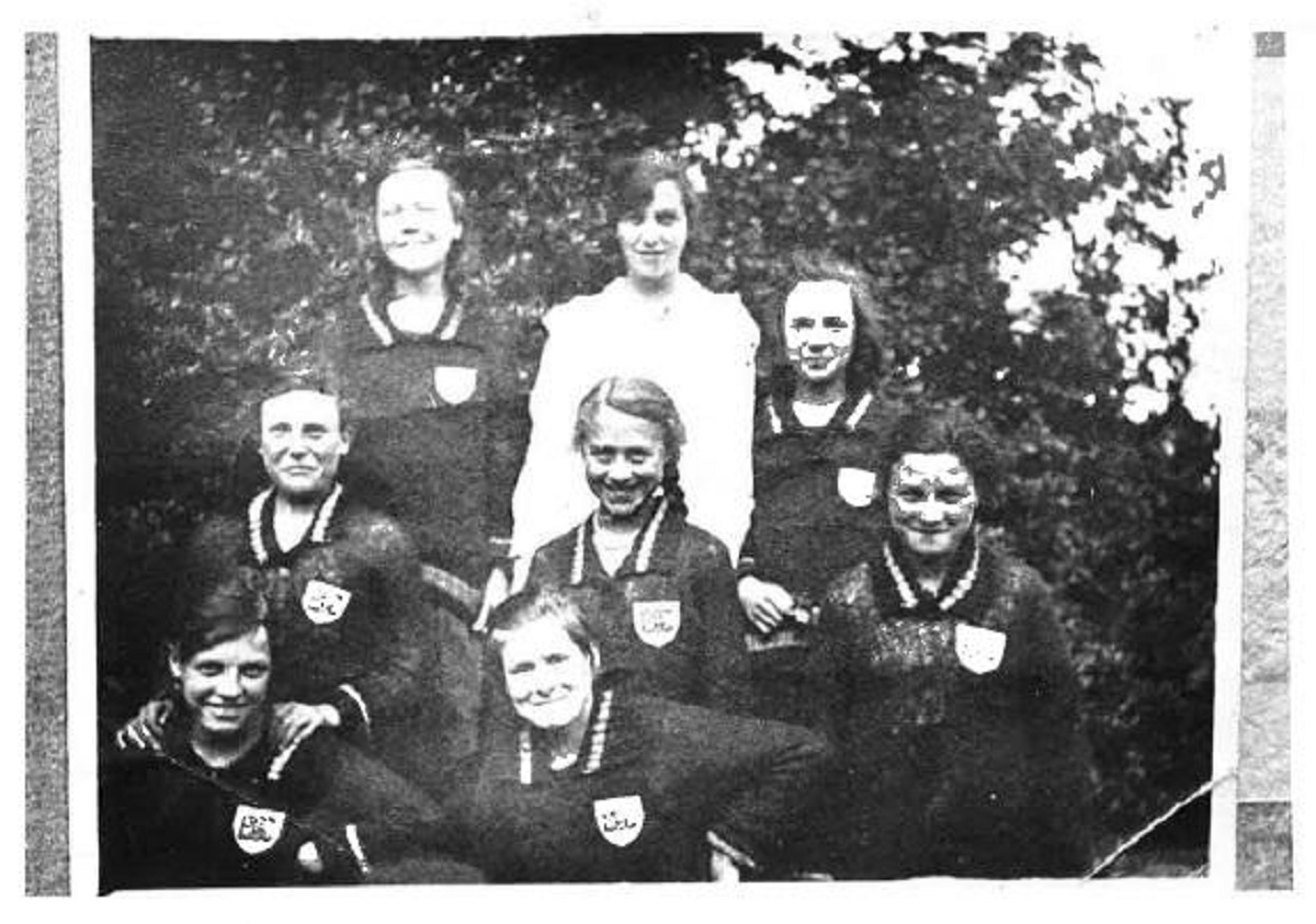 Keeping fit and active - this picture of a school netball team was taken in 1920