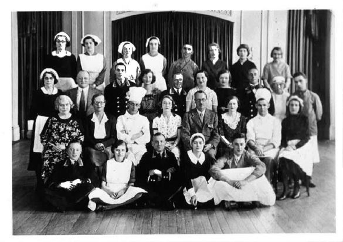 Here to help - this picture of Red Lion hotel staff was taken in 1934