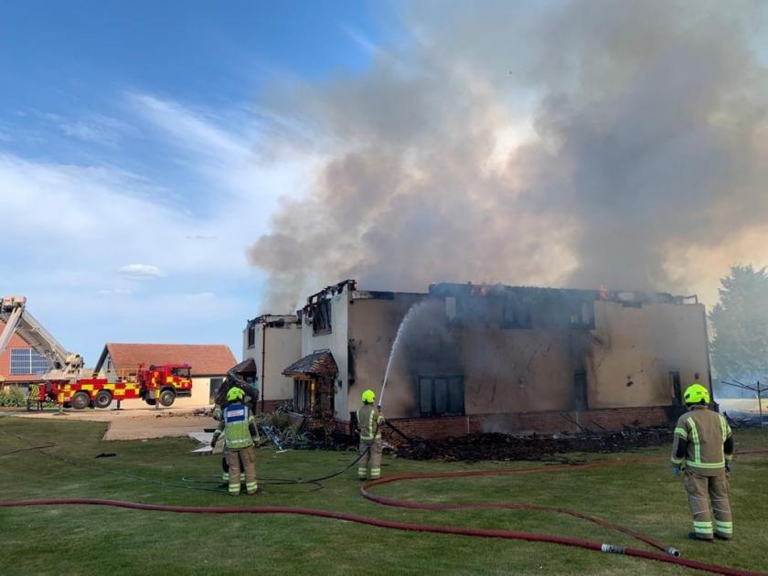 Pictures: Tolleshunt Knights fire destroys house | Maldon and Burnham Standard 