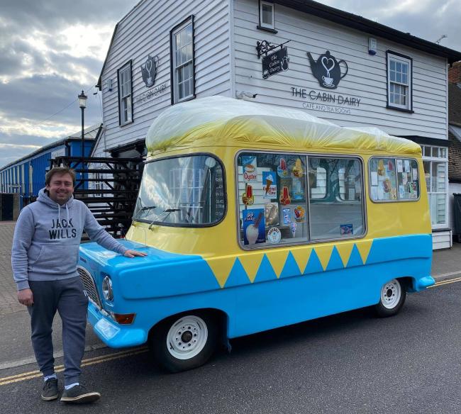 Burnham Former Ice Cream Man Delighted With Van Project Maldon And Burnham Standard