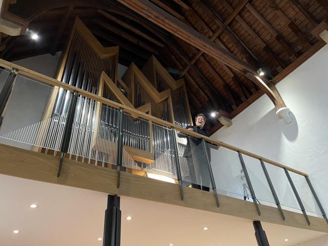 Daniel Moult gave the opening recital on the new organ