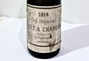 107-year-old Champagne label is in remarkably good condition