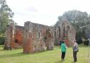 HISTORIC MONUMENT: Visitors at St Giles’ Ruins in Spital Road during a heritage open day