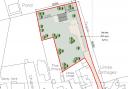 The proposed site plan for the new accommodation in Althorne