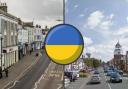 Donation points have been set up in Maldon High Street (left) and Burnham High Street (right: Google Maps) among other locations to help people in need in Ukraine