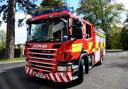 Fire engine: crews from Tollesbury and Tiptree were in attendance