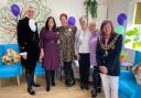 The Me, Myself and I care team with the High Sherriff of Essex Nick Alston and Burnham town mayor Vanessa Bell in the new support centre
