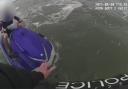 Watch the moment a jet ski rider collided twice with an Essex Police boat. Credit: Essex Police