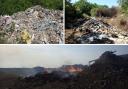 The illegal waste sites were likely to cause pollution or harm to human health.