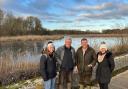 Nature partnership: Helena Taylor of Essex Local Nature Partnership, Dr Simon Lyster, Sir John Whittingdale  and Helen Jacobs of Essex and Suffolk Water