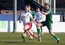 Eye on the ball: Maldon and Tiptree's George Smith in action at Gorleston.