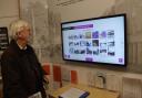 Funding - Peter Holmes with the touch screen