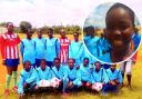 Exciting: Zimbabwe girls team are grateful for the kit donation