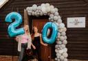 Proud: Aimee and Charlie on their milestone day