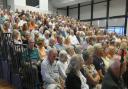 Capacity: Ormiston Rivers Academy hall was at capacity for the debate about the potential surgery move