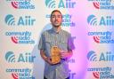 Proud: presenter Josh Holmes-Bright with his award