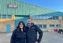 Owners: Lucy and Richard Cranston outside their new warehouse ready for opening in Maldon