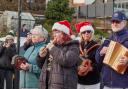Festive: Visitors making music at the Quay