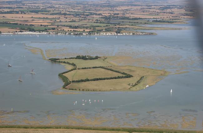 Northey Island from the air. Credit: Terry Joyce