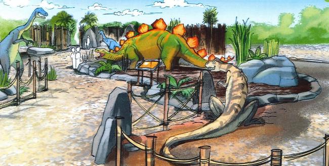 A dinosaur-themed attraction being planned for Marsh Farm in South Woodham Ferrers