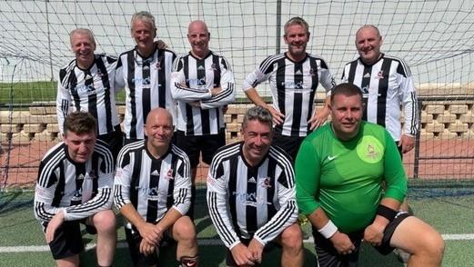 Sunny Sports Day: The Beacon Hill FC walking football team from their trip to Benidorm last September