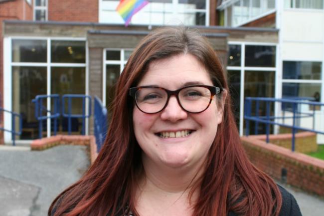 Alison Ollett who leads and coordinates Plume Academy's LGBTQ+ strategy