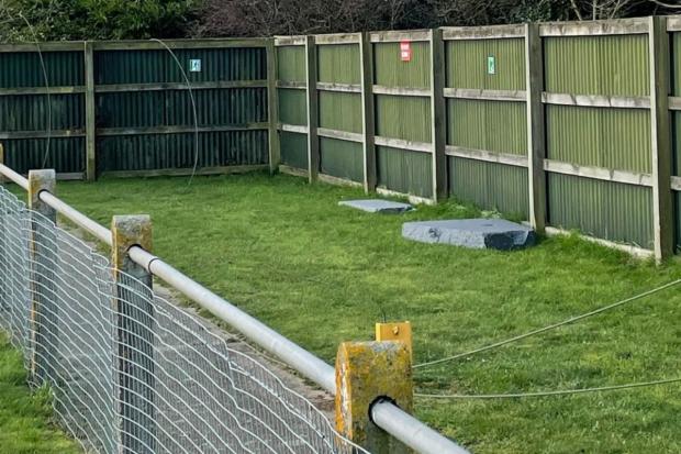 Maldon and Burnham Standard: A power cable was down laying across the fence