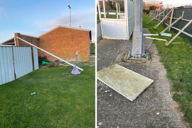 Maldon and Burnham Standard: Photos show more damage the club sustained