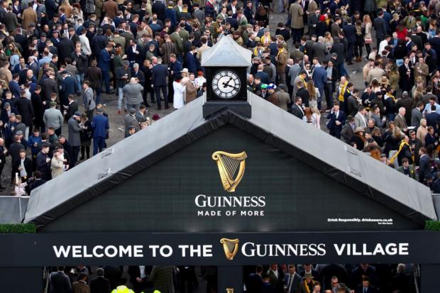 Maldon and Burnham Standard: The Guinness Village is always a popular hang-out at the Cheltenham Festival.(Tim Goode/PA)