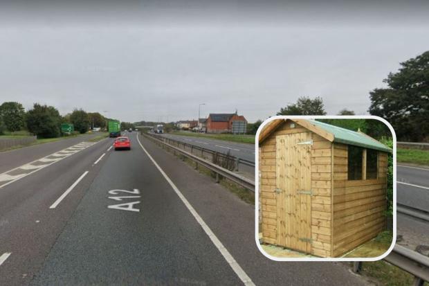 Police respond to 'garden shed' on the A12 amid congestion near Colchester