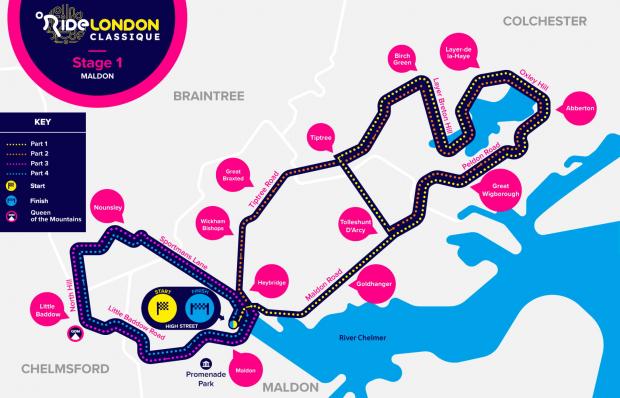 Maldon and Burnham Standard: The full stage one RideLondon Classique route
