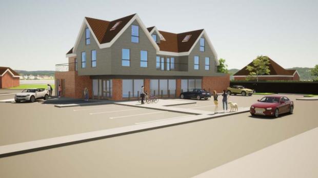 Maldon and Burnham Standard: How the building for the new flats and shop could've looked